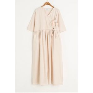Olive Clothing Faye Ribbon Dress, Ivory